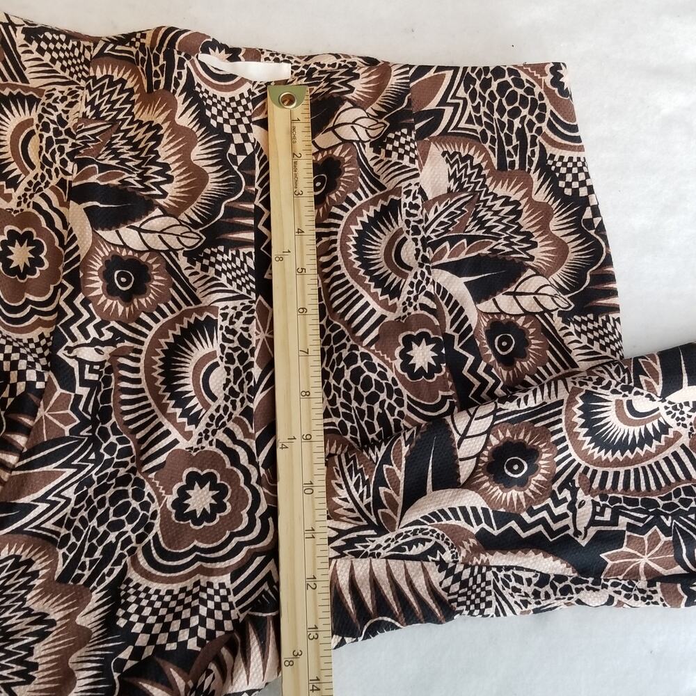 By Anthropologie Drapey Flare Leg Pants, Size 10 - Picture 9 of 11